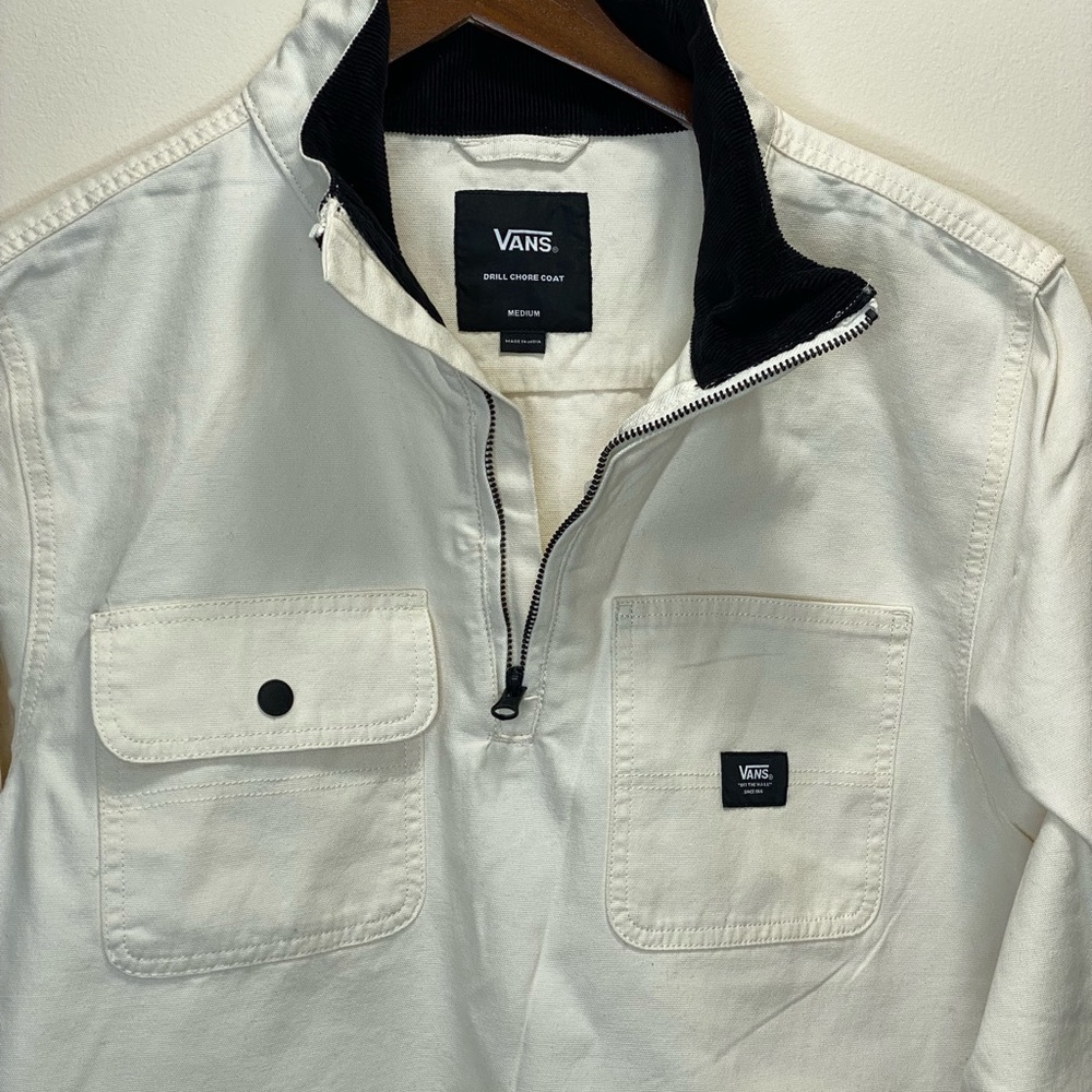 VANS Men’s Off-White Drill Chore Anorak Size M - Picture 10 of 16
